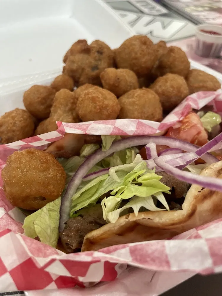 Gyro with Fried Mushrooms